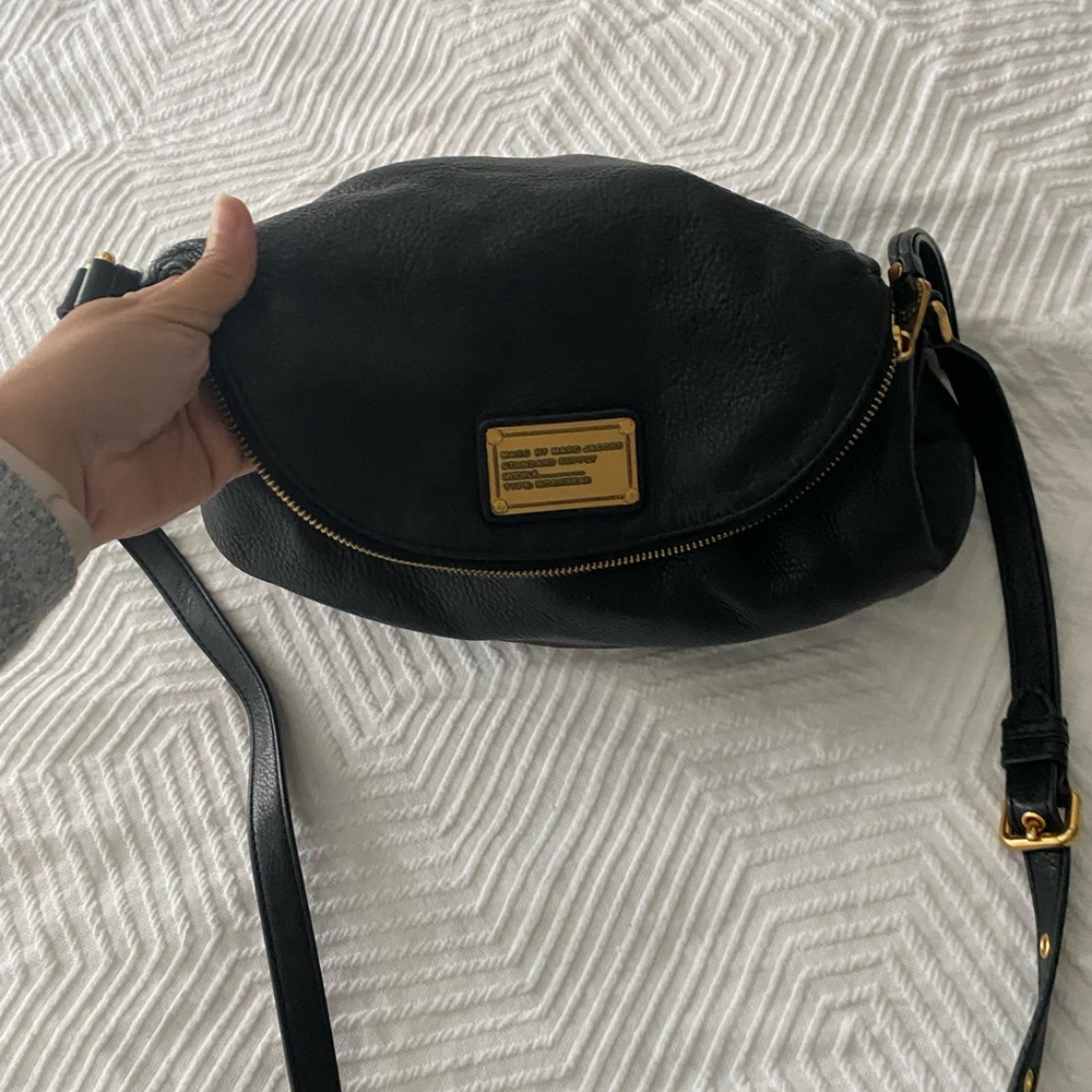 Black leather Marc Jacobs bag